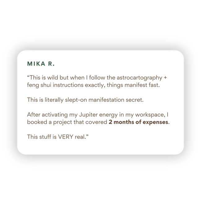 Customer testimonial